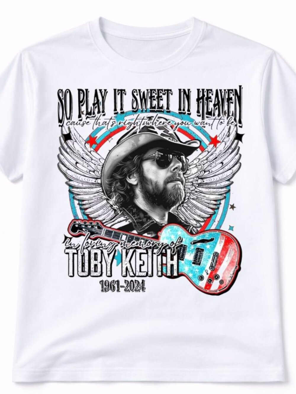 Toby Keith Graphic T Shirt Trendy Boutique Style Tee Womens White